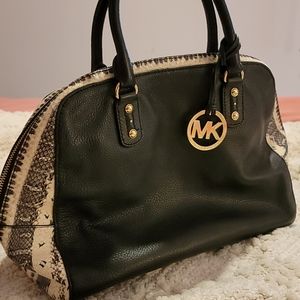 MICHAEL KORS snake print bowler 🐍